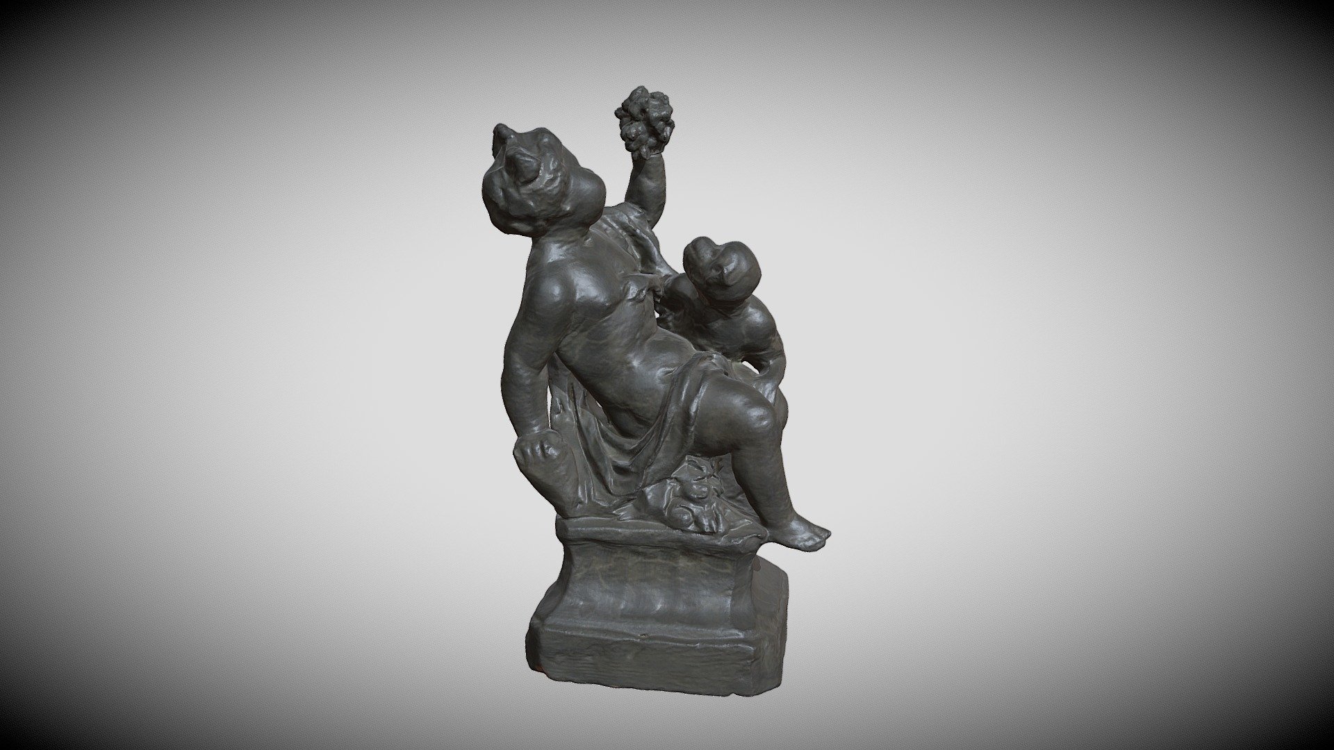 Zittend kindje met een aap - Download Free 3D model by meemoo, Flemish ...