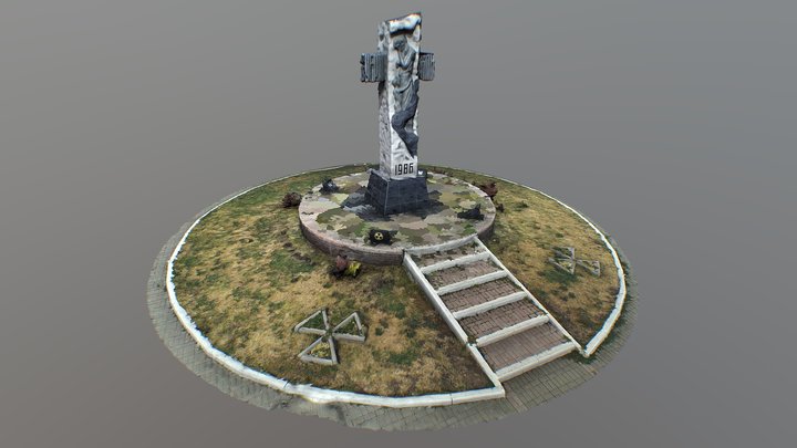Monument of Chernobyl (RAW) 3D Model