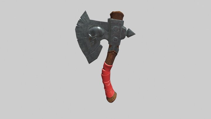 Fantasy Axe 3D Model