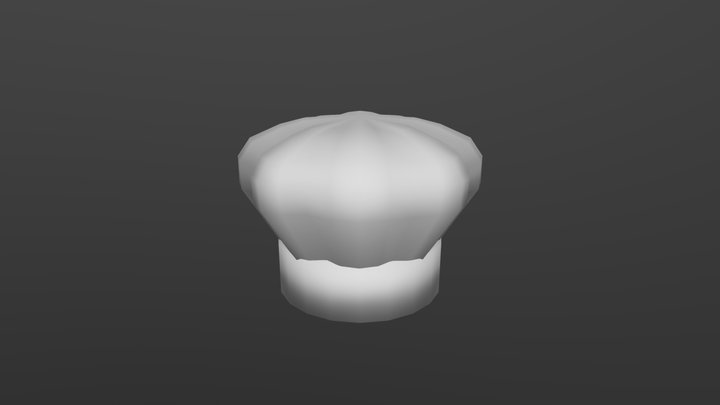 Chef hat of "Acid Robot: Head Balance" game 3D Model