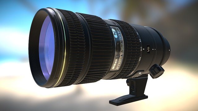 Nikon 70-200 3D Model