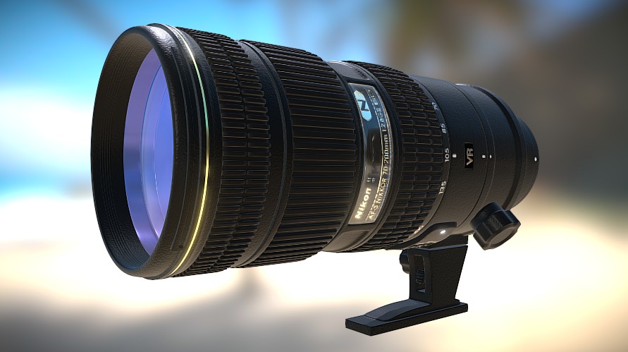 Nikon 70-200 - 3D model by Michał Wilczyński (@wilczynski.m) [22fbccf ...