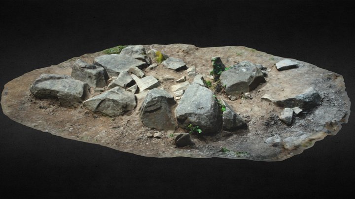 Ancient Etruscan Altar III century BC 3D Model