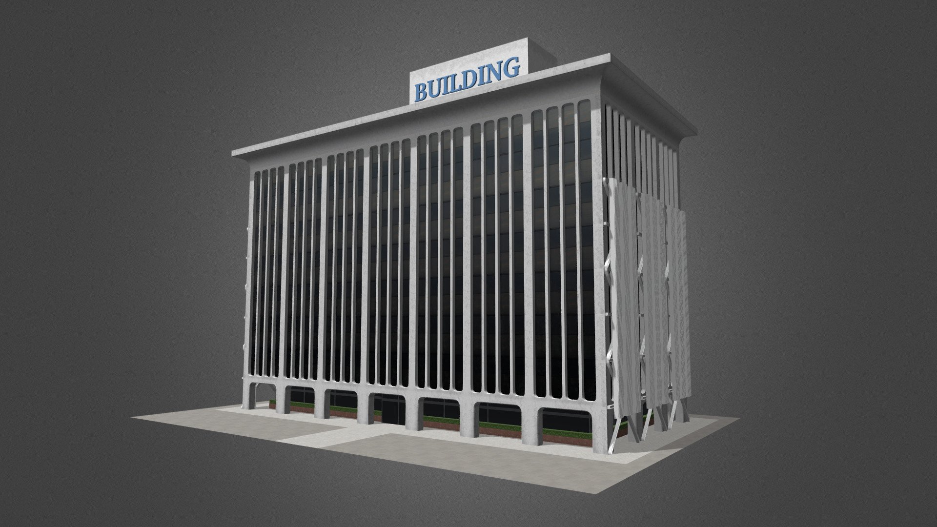 Office Building - Download Free 3D model by Renat Gareev (@gareevfx ...