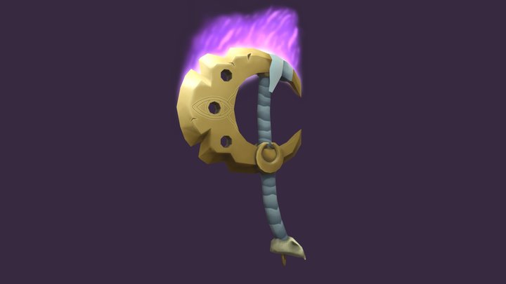 Magical Egyptian axe (WeaponCraft) 3D Model