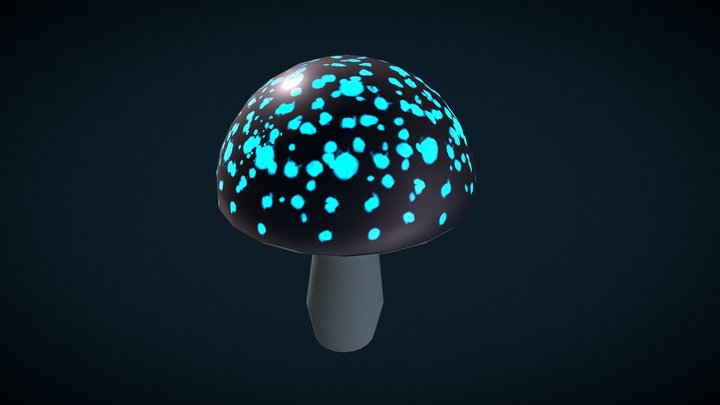 Glowing Mushroom_01 3D Model