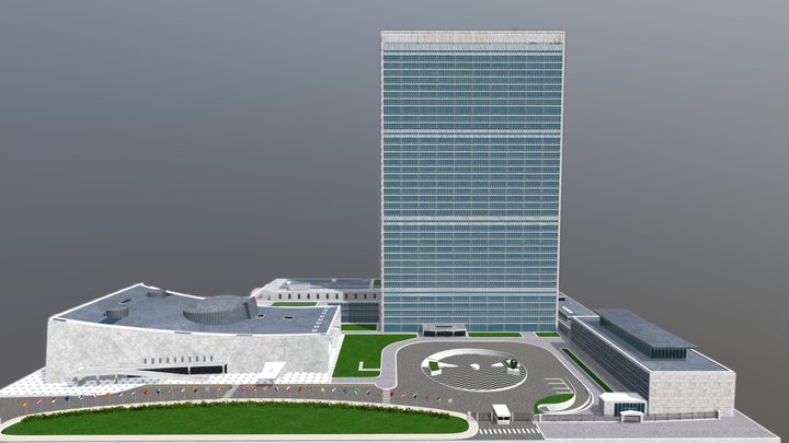 Headquarters Of The United Nations Building 3D Model