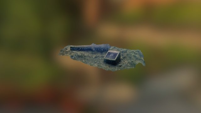 Pennekamp Mock Spanish Shipwreck Cannon & Plaque 3D Model