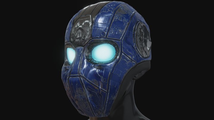 Helmet Sci- Fi 3D Model