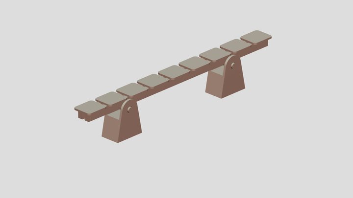 First Parametric Bench 3D Model