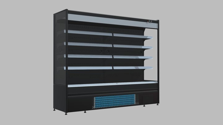 Market refrigerator 3D Model