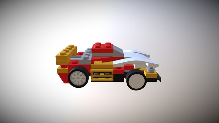 Lego Mini Speeder Original Build 3D Model