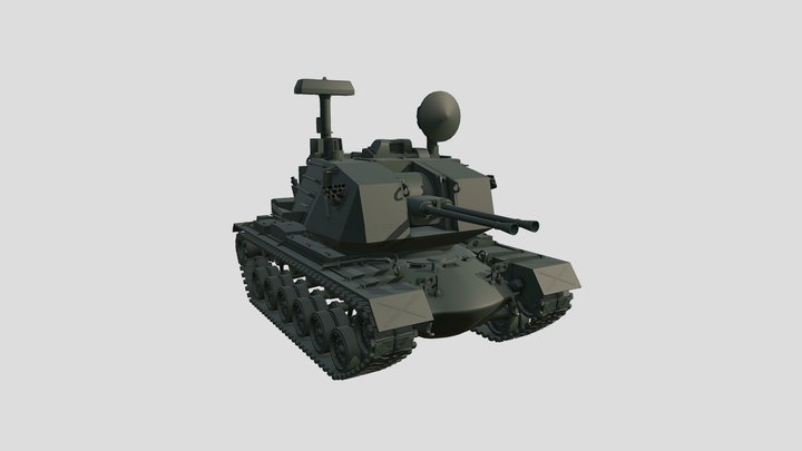M247 Sgt. York 3D Model