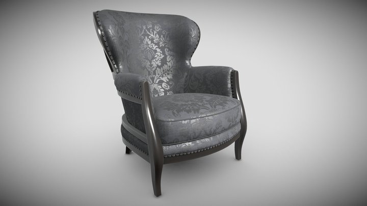 SAM MOORE Calhoun Chair Black 3D Model