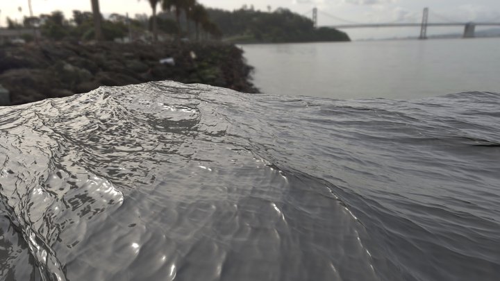 Tileable Sea / Ocean/ Water / Waves / River 3D Model