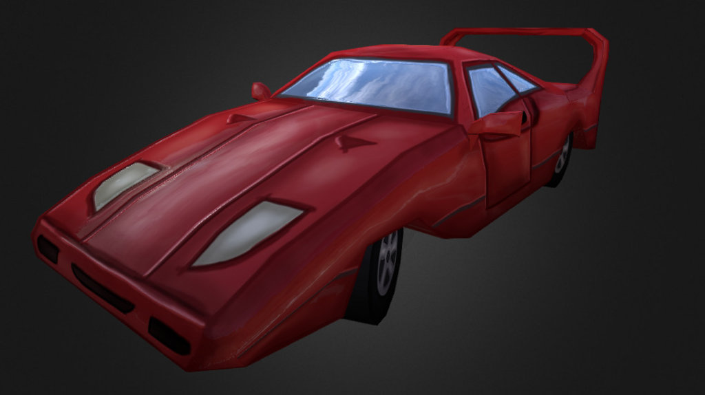 Sports car - 3D model by Maartenk [2307812] - Sketchfab