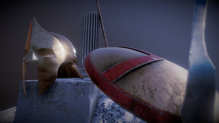 SPARTAN PROPS 3D Model