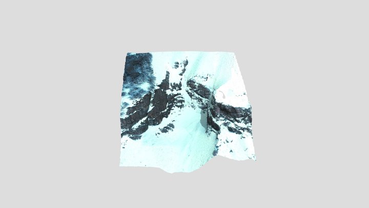 Cascada de Hielo La Cortina, Aysén, Chile 3D Model