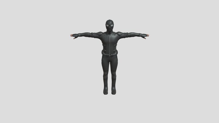 Spider-Man Stealth Suit (Far From Home) Rigged 3D Model