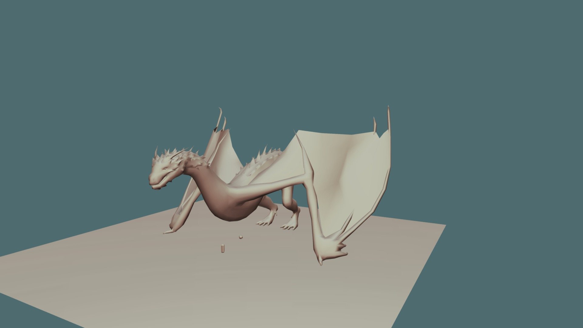 Dragón sin texturas