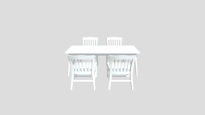 AR - Kitchen And Chairs - Conor 3D Model