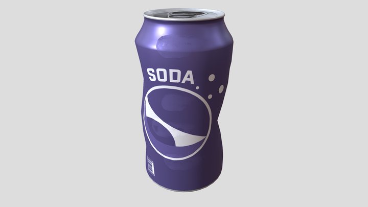 Crushed Soda Can 3D Model