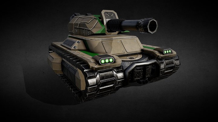 "Fury" - Medium Scifi Tank 3D Model