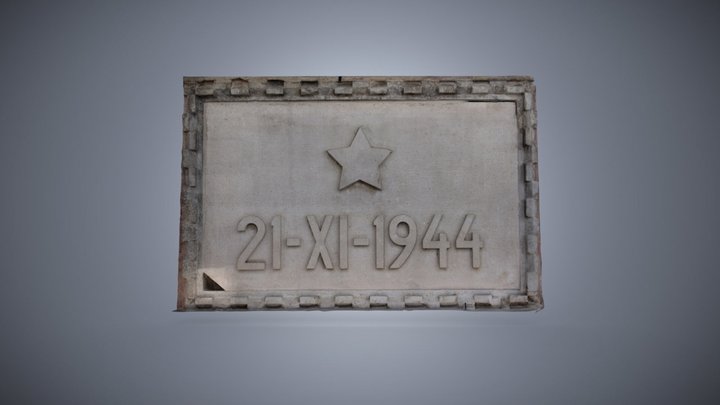 Iscrizione Porta Marina 3D Model