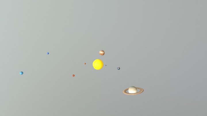 Solar System 3D Model