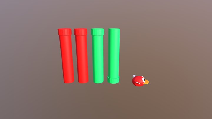 Flappy Bird 3D Model