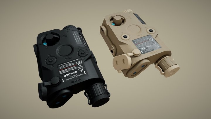 Advanced Target Pointer Illuminator Aiming Laser 3D Model