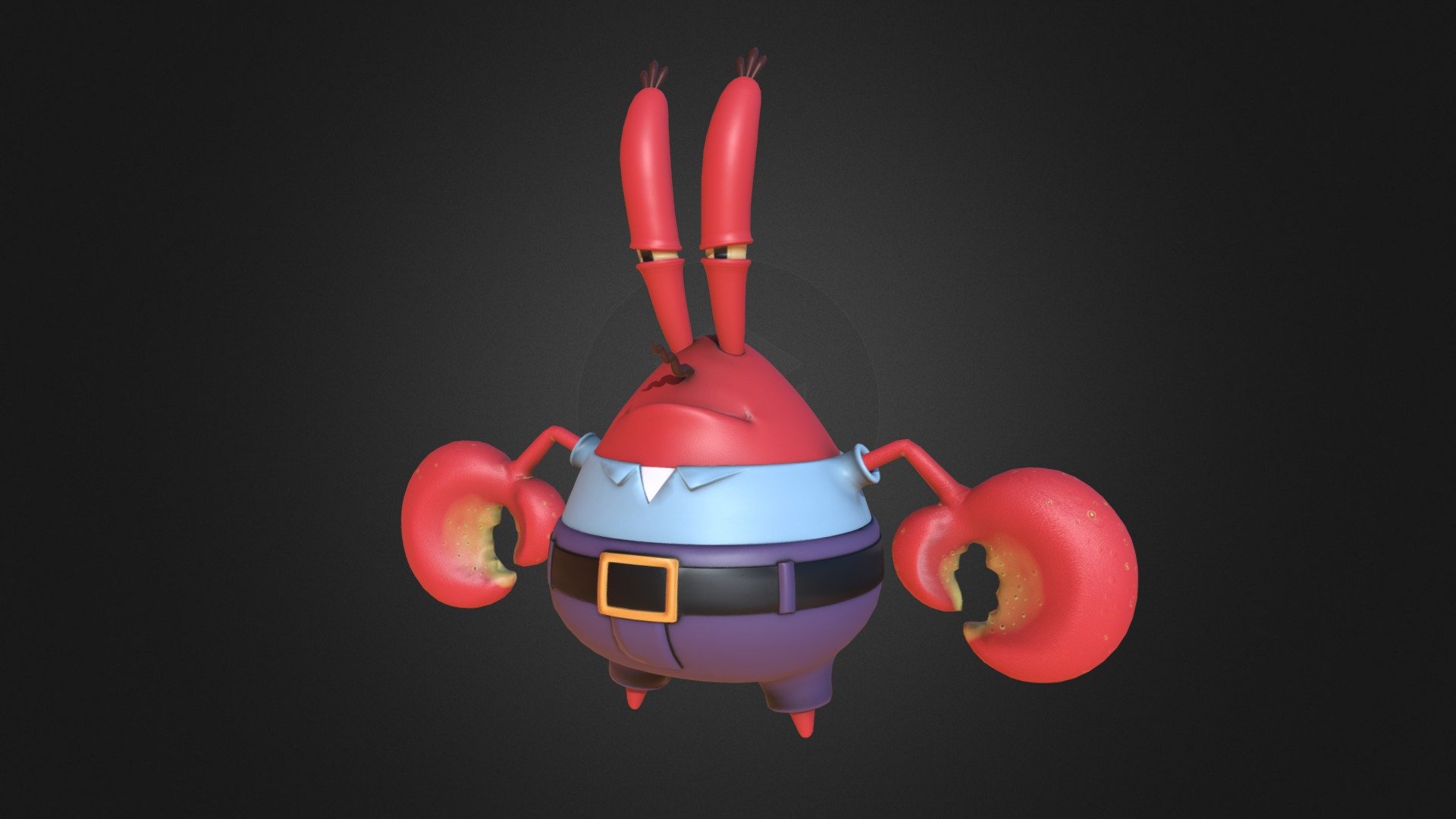 Mr. Krab - Download Free 3D model by RimasBe (@RimasBe) [23129e4