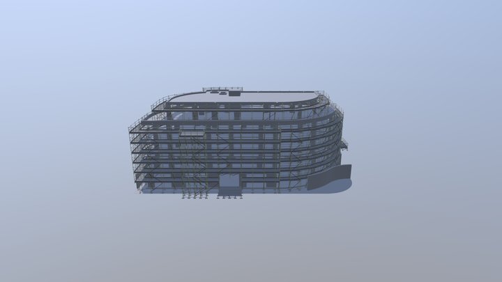 4144 - Facade Access Scaffold Block 3 3D Model