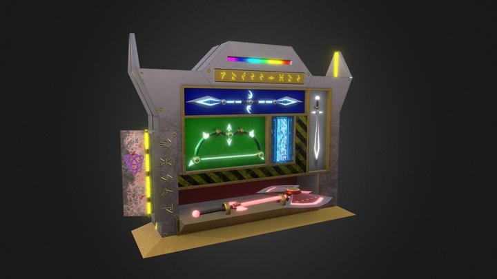 Complex Asset - Tek's Weapon Cabinet 3D Model