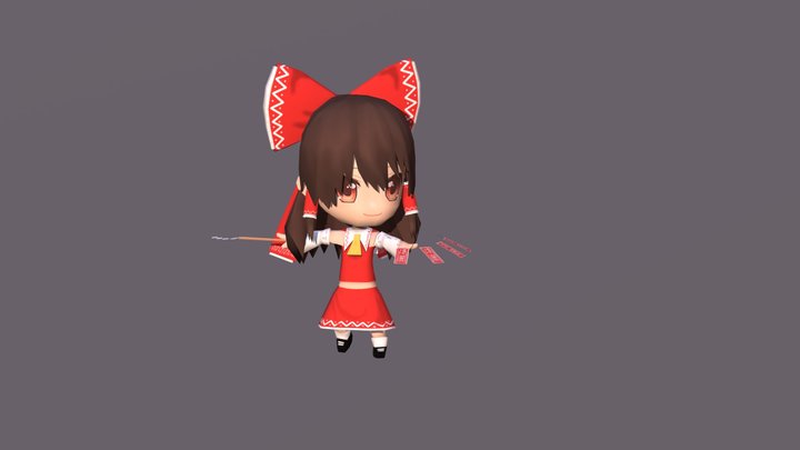 HakureiReimu_01 3D Model