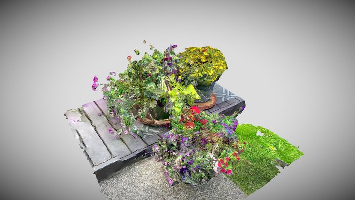 Flower garden – Free 3D Model STL