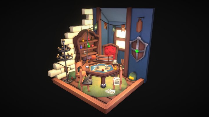 DAECrib - DnD Mancave 3D Model