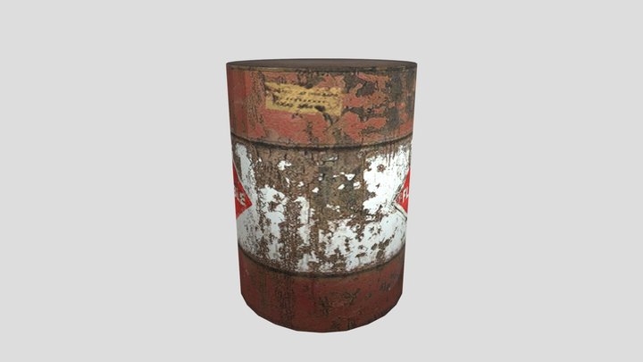 Barrel Texture 3D Model