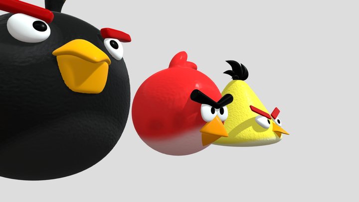 Angry birds models 3D Model
