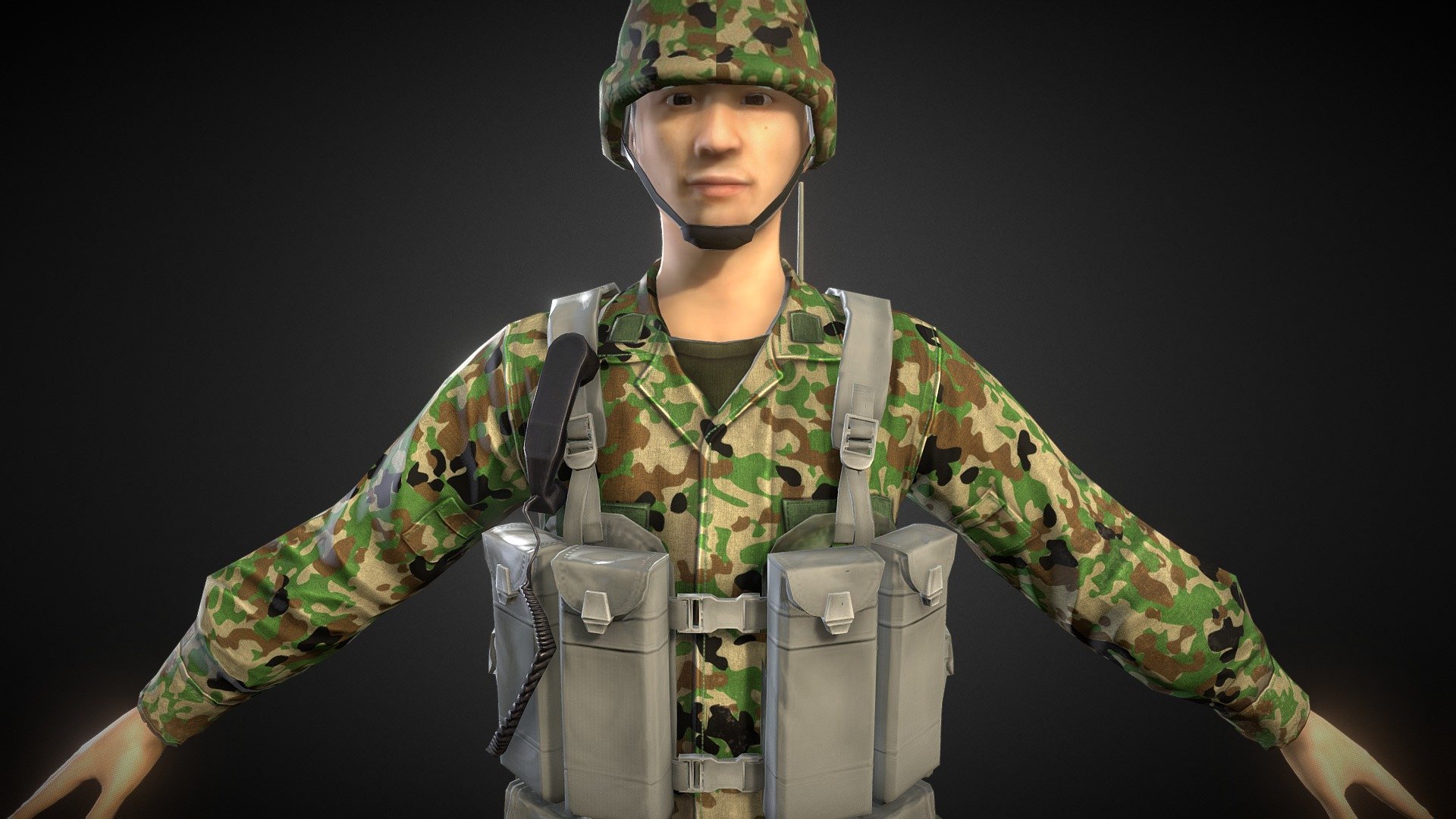 Japan Self Defense Force 0002 - 3D model by animod (@animod) [2316c44]