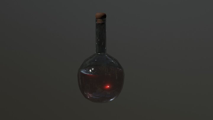 Witch Potion bottle 3D Model