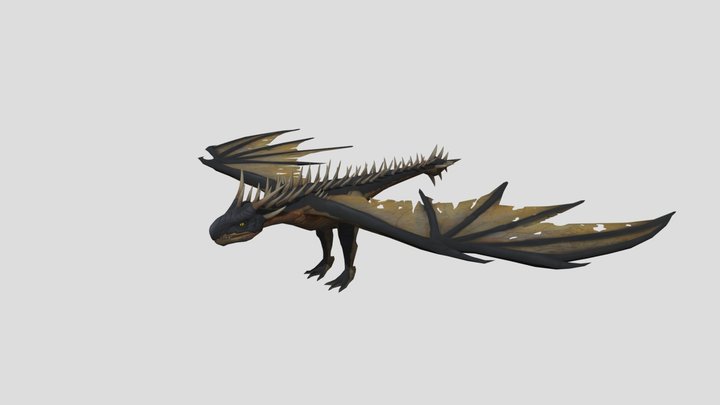 Hungarian Horntail Dragon – Free 3D Model STL