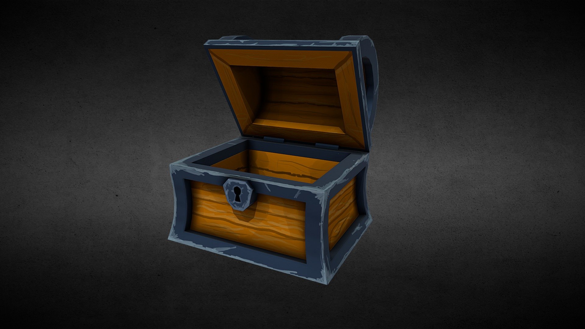 Hand painted treasure chest Download Free 3D model by MatthewDavid