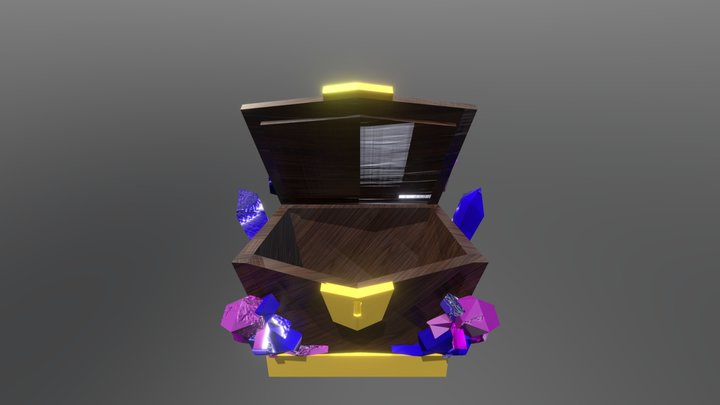 crystal chest 3D Model