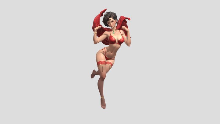 Crimson Lace Temptation 3D Model