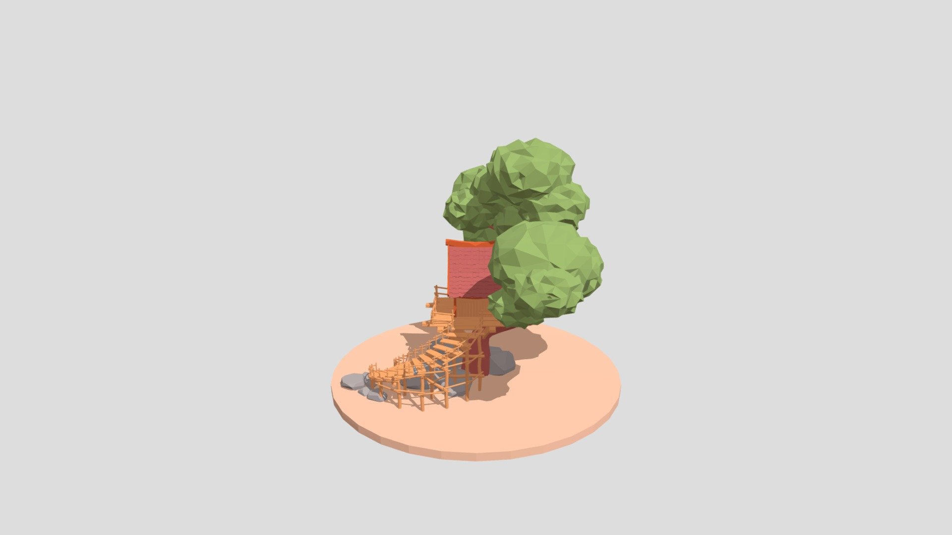 Treehouse - 3D model by tinab [231a6ed] - Sketchfab