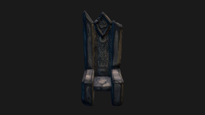 Stone Throne 3D Model