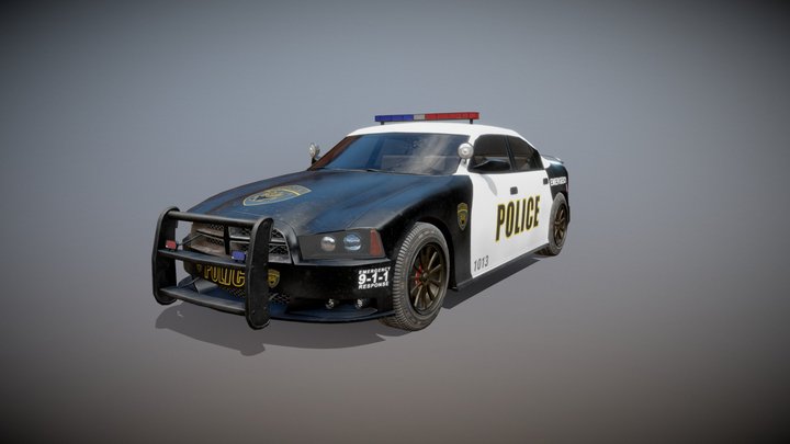 Police Car 3D Model