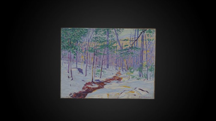 E. Ambrose Webster's 'A Brook in Winter' – Modelo 3D gratuito STL