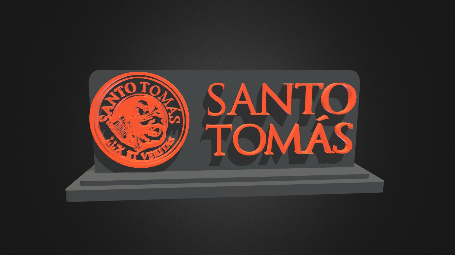 Logo sto tomas con base completa - 3D model by retamalpinosergio ...